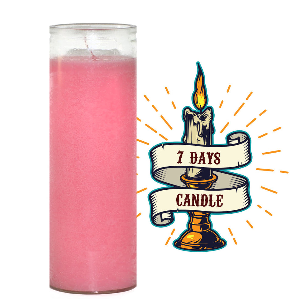 7 Days Candle - Pink - Roze - The Junior's