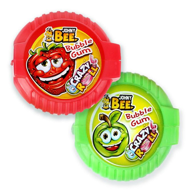 Johny Bee Crazy Roll, Bubble Gum - USfoodz