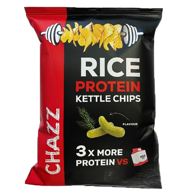 
            
                Laden Sie das Bild in den Galerie-Viewer, Chazz Rice Protein Kettle Chips, Dill Pickle (50g) USfoodz
            
        