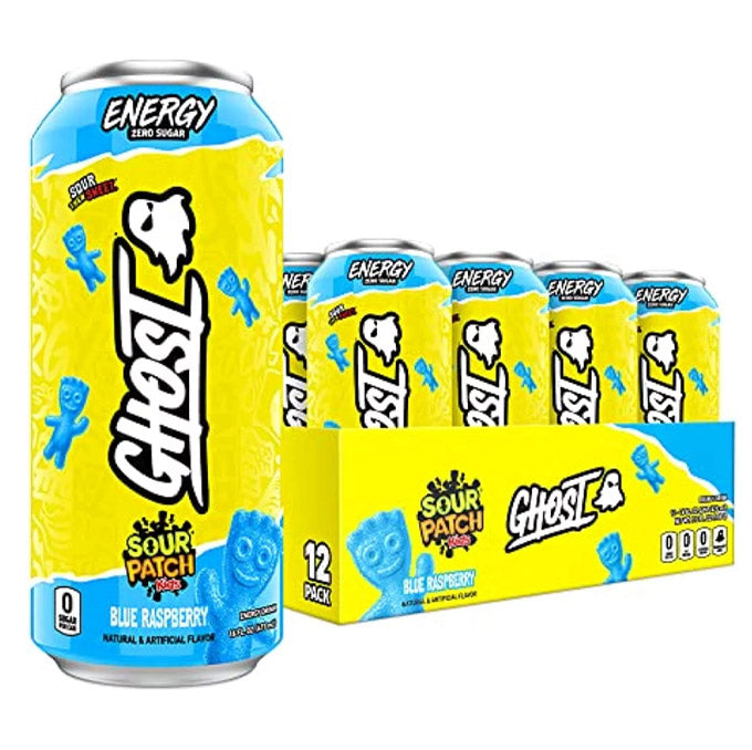 Ghost Energy, Sour Patch Kids - Blue Raspberry (473ml)