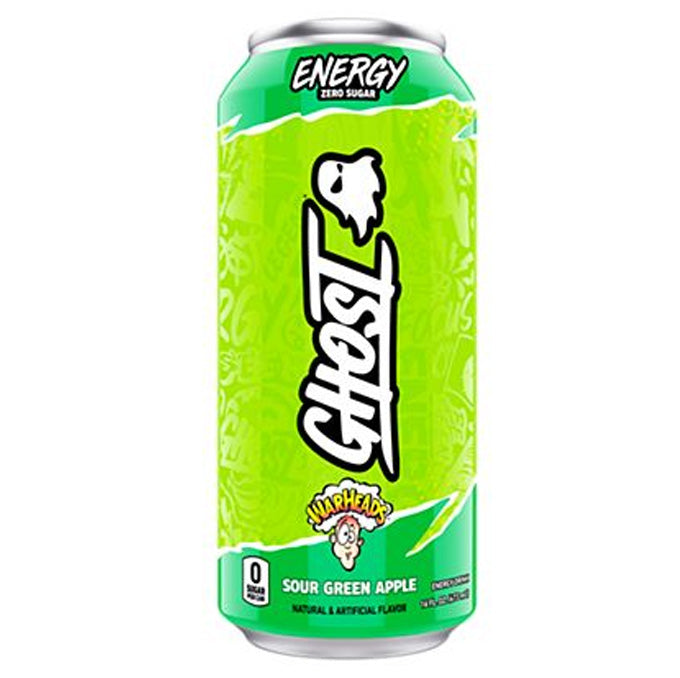 Ghost Energy, Warheads - Sour Apple (473ml) USfoodz