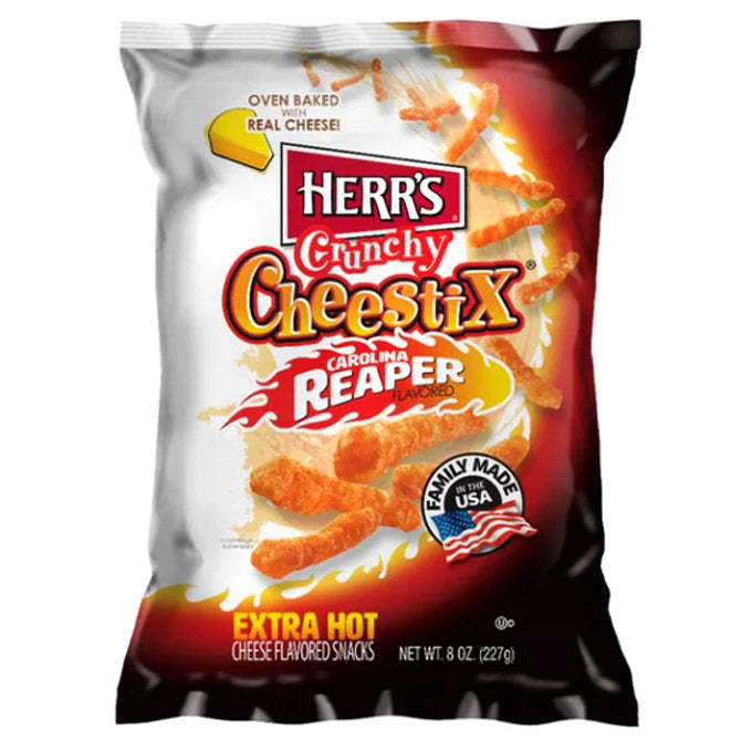 Herr’s Cheestix - Carolina Reaper, Extra Hot (227g) USfoodz