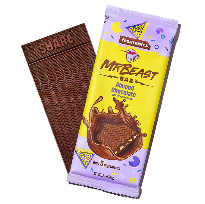 Feastables MrBeast Bar - Almond Chocolate (60g) USfoodz