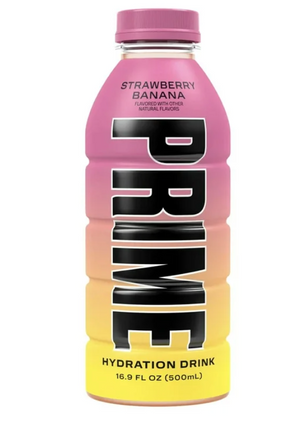 Prime, By Logan Paul x KSI Bottle - Banana Strawberry (500ml)