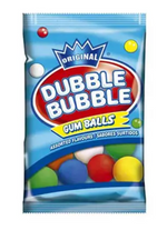 Dubble Bubble Gum Balls Assorted, Bag (90g)