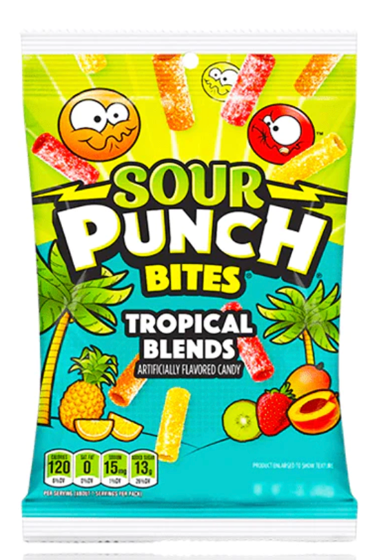 Sour Punch Bites, Tropical Blends (105g)