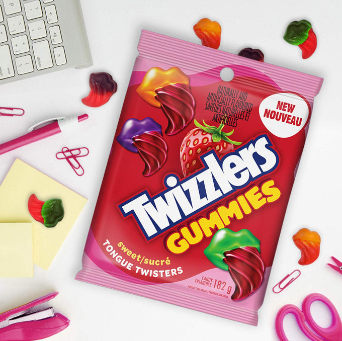 Twizzlers Gummies Tongue Twisters, Sweet (182g)
