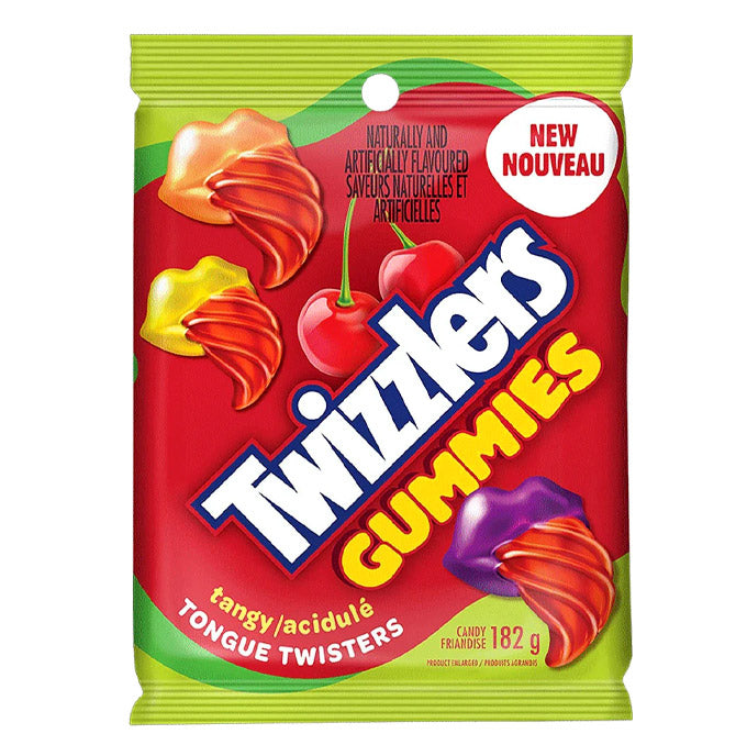 Twizzlers Gummies Tongue Twisters, Tangy (182g)