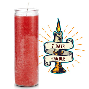 7 Days Candle - Red - Rood - The Junior's