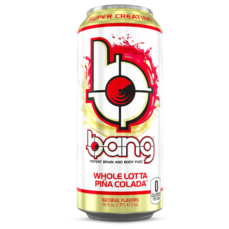 Bang Energy Drink, Whole Lotta - Piña Colada Sugar free (500ml) (BEST BY 23-05-2023)