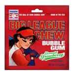 Big League Chew Bubble Gum, Slammin' Strawberry (60g)