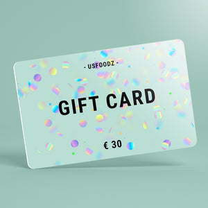 USfoodz Gift Card kopen, online cadeaubon. Verjaardag, bedankje, kerstcadeau
