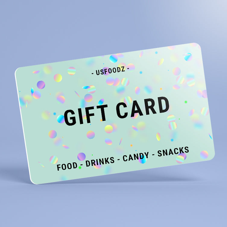 Giftcard - online Cadeaubon USfoodz - webshop Amerikaanse producten