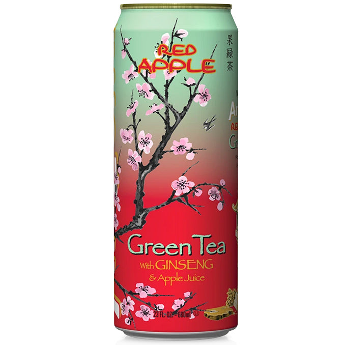 ARIZONA PEACH GREEN TEA WITH GINSENG - Green tea drink with peach and -  BERFUD American Food