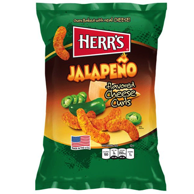 Herr's Jalapeño Cheese Curls (198g) USfoodz