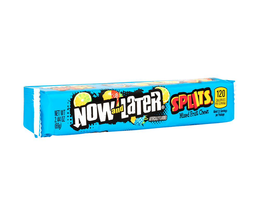Now and Later Splits Mix Fruit Chews (69g) (BEST BY DATE 11-2023)