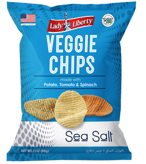 
            
                Laad afbeelding naar de Gallery viewer, Lady Liberty Veggie Chips, Sea Salt (85g)
            
        