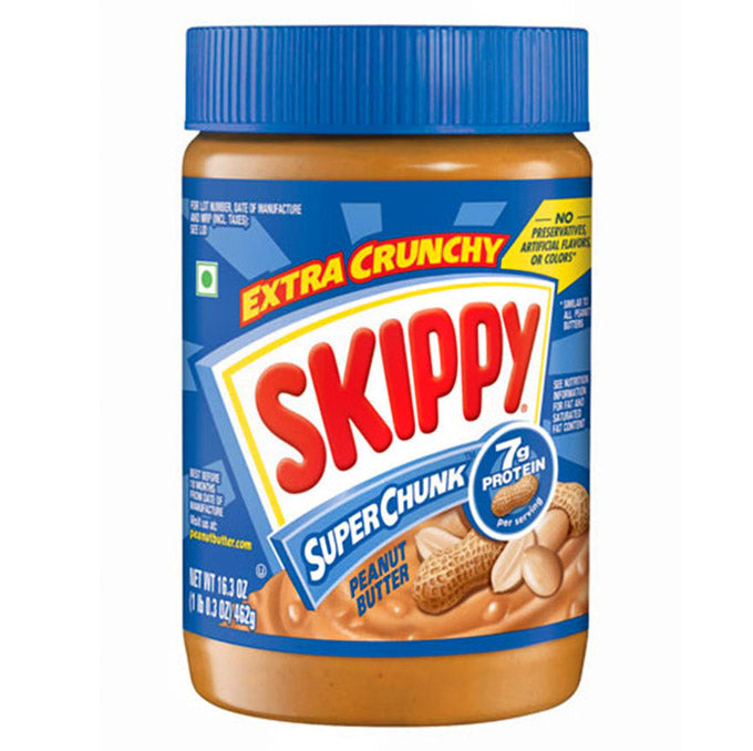 Skippy Super Chunk Peanut Butter, Extra Crunchy (462g)