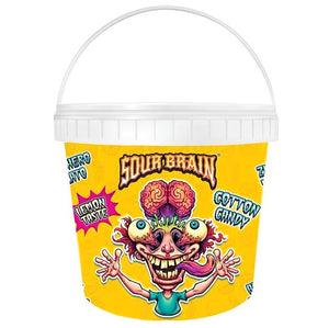 Sour brain Cotton Candy, Lemon Taste (Bucket) (50g)
