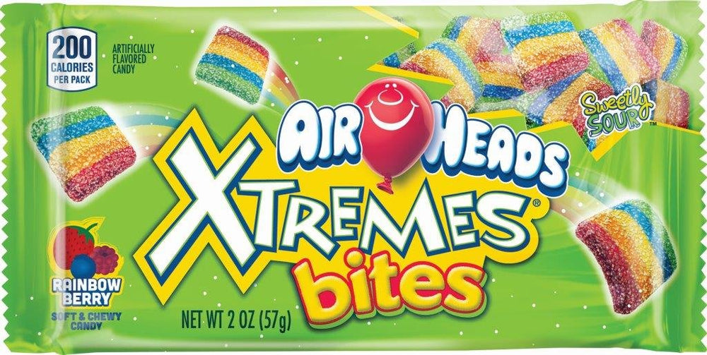 Air Heads Xtremes Bites, Rainbow Berry (57g)