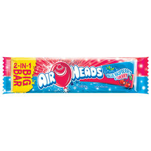 Air Heads 2-IN-1 Big Bar Blue Raspberry & Cherry (43g)