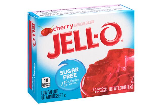 Jell-O Sugar Free Gelatin Dessert, Cherry (8.5g)