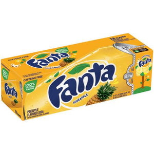 Fanta Pineapple Soda 12 Cans FridgePack