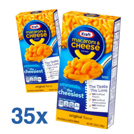 
            
                Laden Sie das Bild in den Galerie-Viewer, Kraft Macaroni &amp;amp; Cheese Original 35-pack
            
        