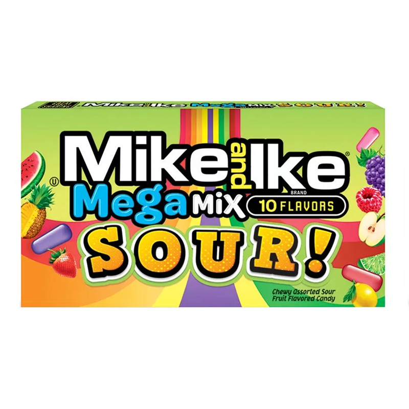 Mike and Ike, Sour Mega Mix, 10 flavors (141g)